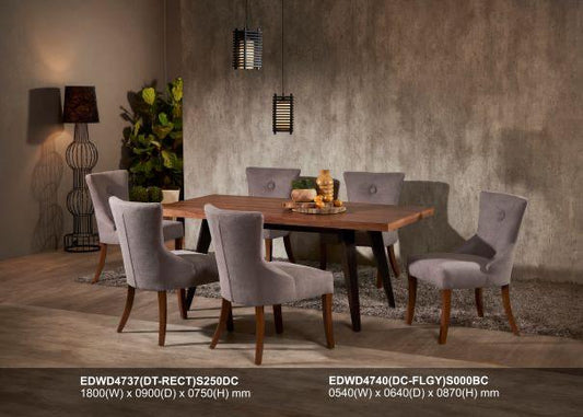 EDWD4737 DINING TABLE EDWD4740 CHAIR