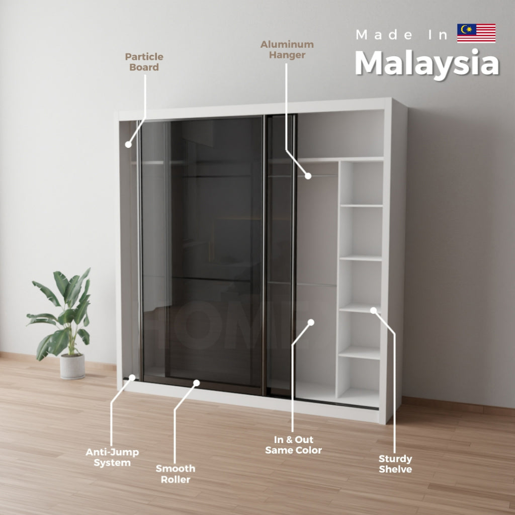 TRAVIS Mix & Match 6’x8‘ Modular Sliding Door Wardrobe