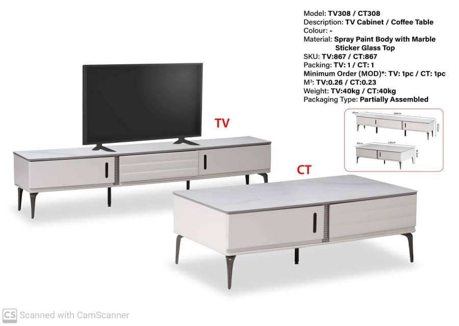 TV Cabinet Coffee Table TV308/CT308