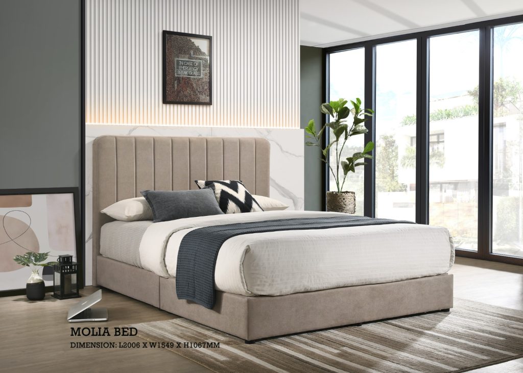 CUSTOM MADE-MOLIA Divan Base Fabric Bed Frame-4 Sizes