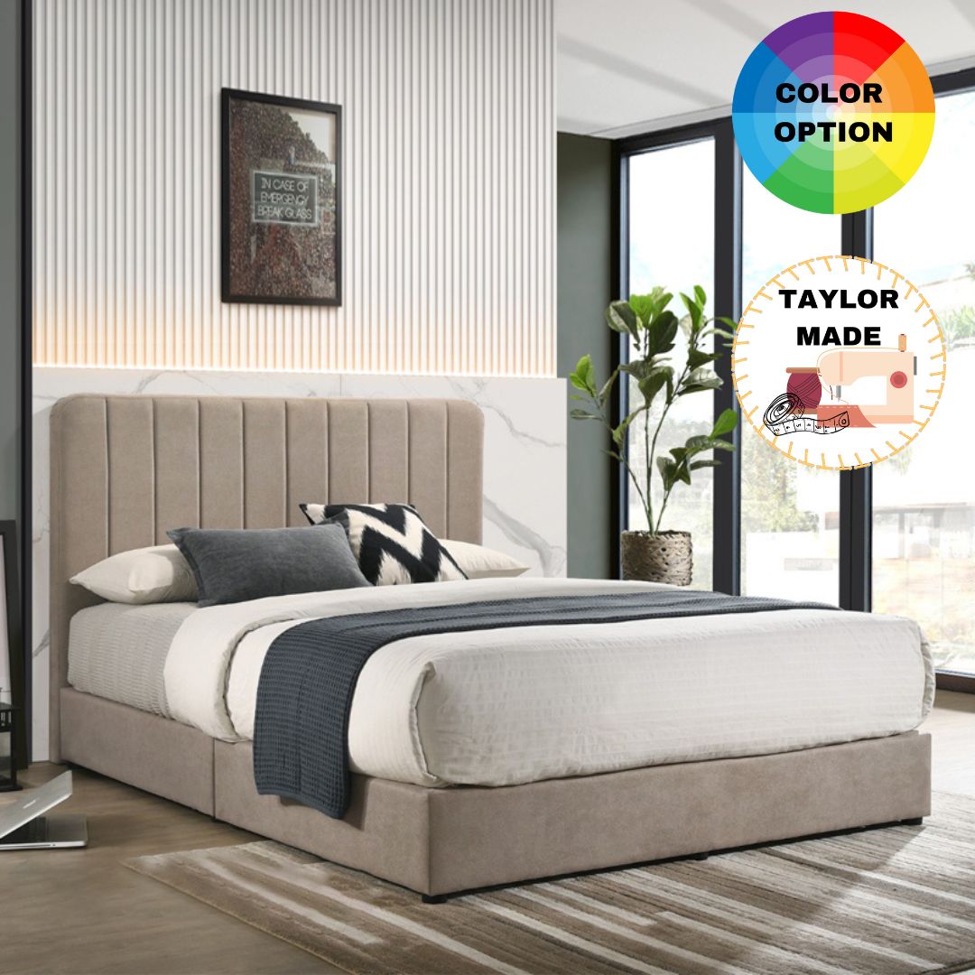 CUSTOM MADE-MOLIA Divan Base Fabric Bed Frame-4 Sizes